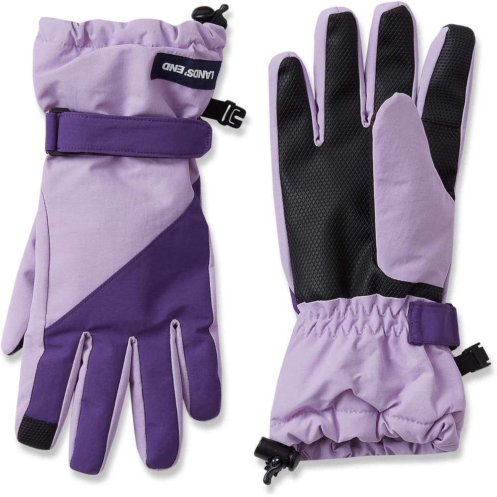 image:imageLands End Kids Squall GlovesDeep PurpleLilac Breeze