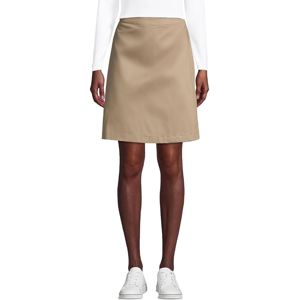 image:imageSchool Uniform Young Womens Blend Chino Skort Above KneeKhaki
