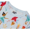 Lands’ End Kids Pattern Snug Fit Pajama Set(Ballerina/Blue)