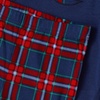 Lands’ End Kids Pattern Snug Fit Pajama Set(Bow/Dark Blue Plaid)