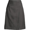 Lands’ End School Uniform Women’s Solid A-line Skirt Below the Knee(Academic Gray)