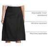 Lands’ End School Uniform Women’s Solid A-line Skirt Below the Knee(Black)