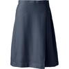 Lands’ End School Uniform Women’s Solid A-line Skirt Below the Knee(Classic Navy)