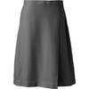 Lands’ End School Uniform Women’s Solid A-line Skirt Below the Knee(Gray)