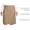 Lands’ End School Uniform Women’s Solid A-line Skirt Below the Knee(Khaki)