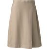 Lands’ End School Uniform Women’s Solid A-line Skirt Below the Knee(Khaki)