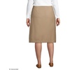 Lands’ End School Uniform Women’s Solid A-line Skirt Below the Knee(Khaki)