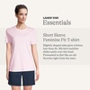 Lands’ End Women’s Short Sleeve Uniform T-Shirt(Ice Pink)