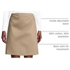 School Uniform Young Women’s Blend Chino Skort Above Knee(Khaki)