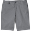 School Uniform Young Women’s Plain Front Blend Chino Shorts(Arctic Gray)