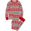 Ivory/Red Holiday Fairisle