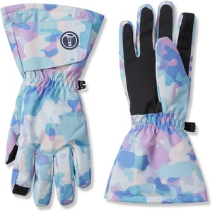 Lands’ End Kids Expedition Glove(Camo Pastel/Lilac Breeze)