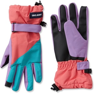 Lands’ End Kids Squall Gloves(Ceramic Blue/Sugar Coral)