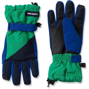 Lands’ End Kids Squall Gloves(Dark Navy/Deep Mint)