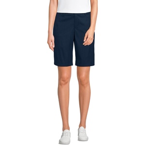 Lands’ End School Uniform Women’s Active Chino Shorts(Classic Navy)