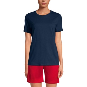 Lands’ End Women’s Short Sleeve Uniform T-Shirt(Classic Navy)