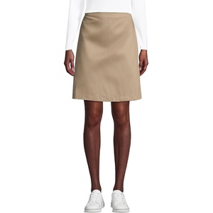 School Uniform Young Women’s Blend Chino Skort Above Knee(Khaki)