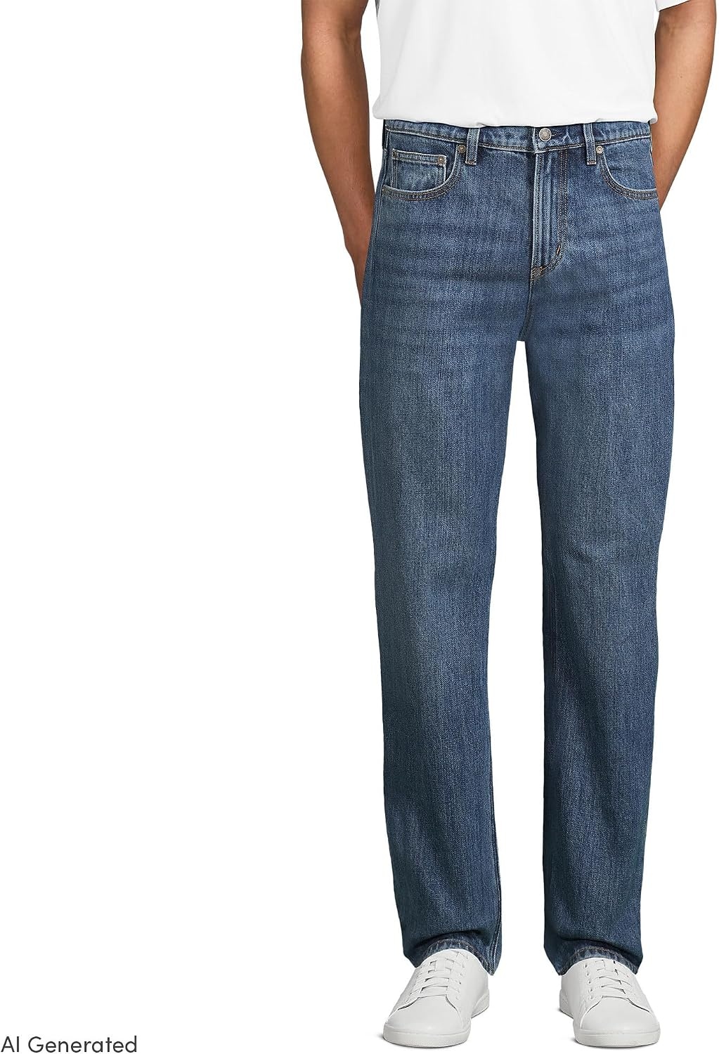 image:imageMens Rigid Comfort Waist Classic Fit JeanMedium Glacier Wash