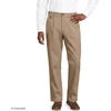 Lands’ End Men’s Comfort Waist Relaxed Fit Pleated Knockabout Chino Pants(Desert Tan)