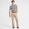 Lands’ End Men’s Comfort Waist Relaxed Fit Pleated Knockabout Chino Pants(Desert Tan)