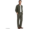 Lands’ End Men’s Comfort Waist Relaxed Fit Pleated Knockabout Chino Pants(Forest Moss)