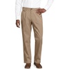 Lands’ End Men’s Comfort Waist Relaxed Fit Pleated Knockabout Chino Pants(Desert Tan)