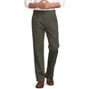 Lands’ End Men’s Comfort Waist Relaxed Fit Pleated Knockabout Chino Pants(Forest Moss)