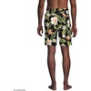 Men’s 9″ Volley Hydroliner Swim Trunks(Hibiscus Floral/Black)