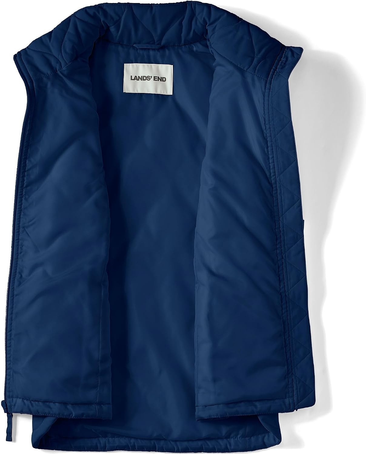 image:imageLands End Womens Quilted Puffer VestDeep Sea Navy