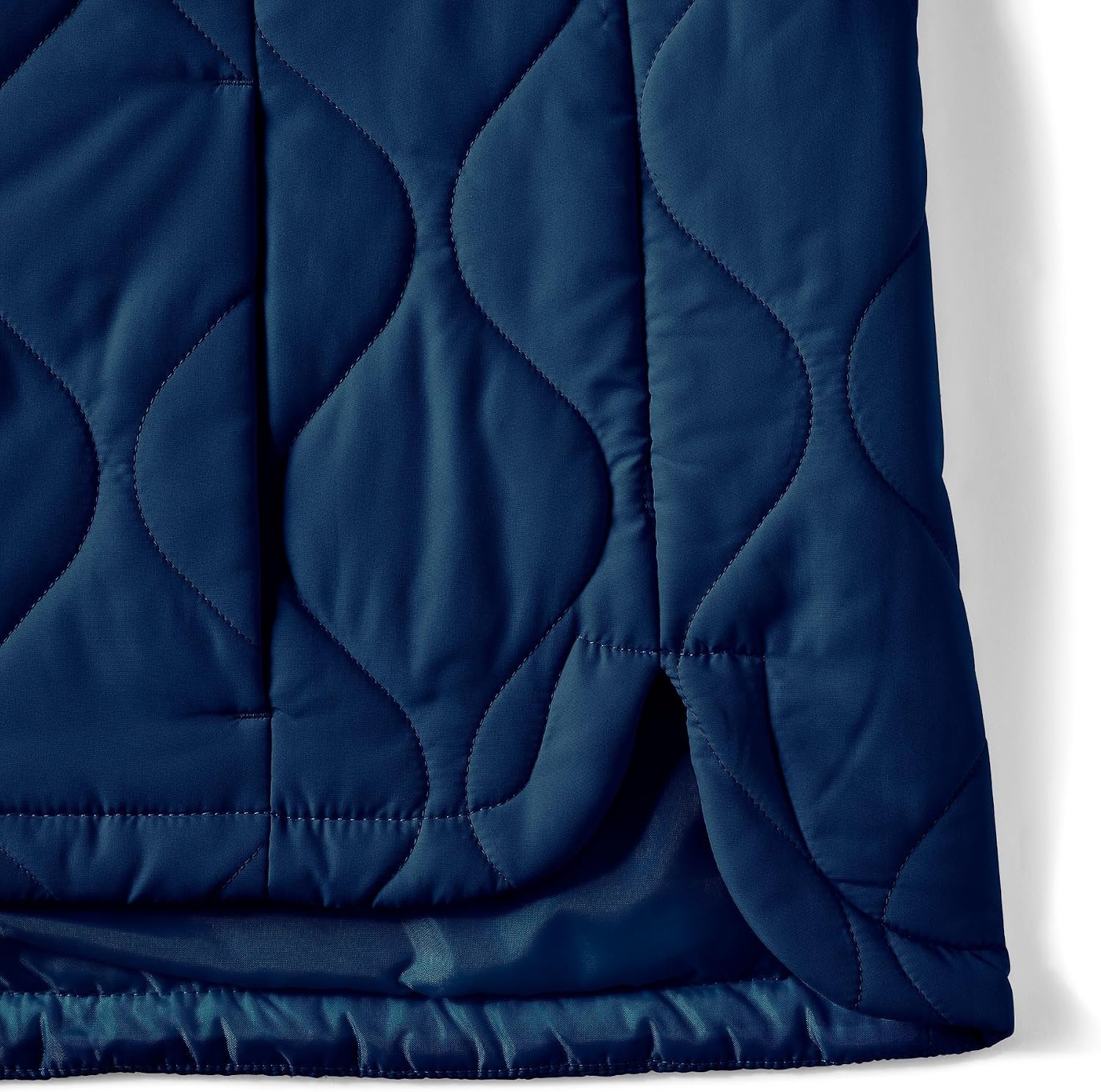 image:imageLands End Womens Quilted Puffer VestDeep Sea Navy