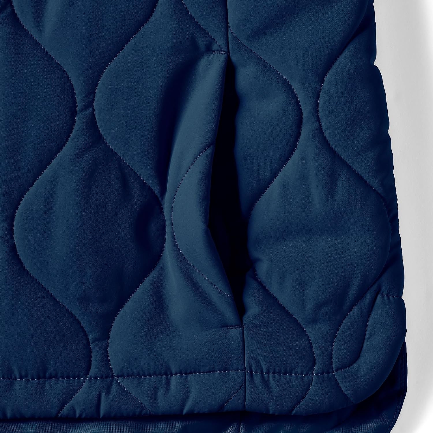 image:imageLands End Womens Quilted Puffer VestDeep Sea Navy
