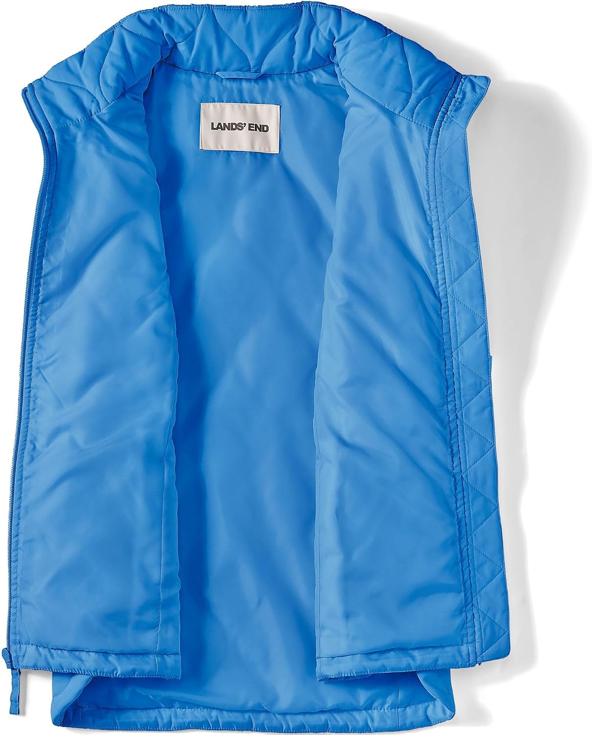 image:imageLands End Womens Quilted Puffer VestMuted Cobalt Blue