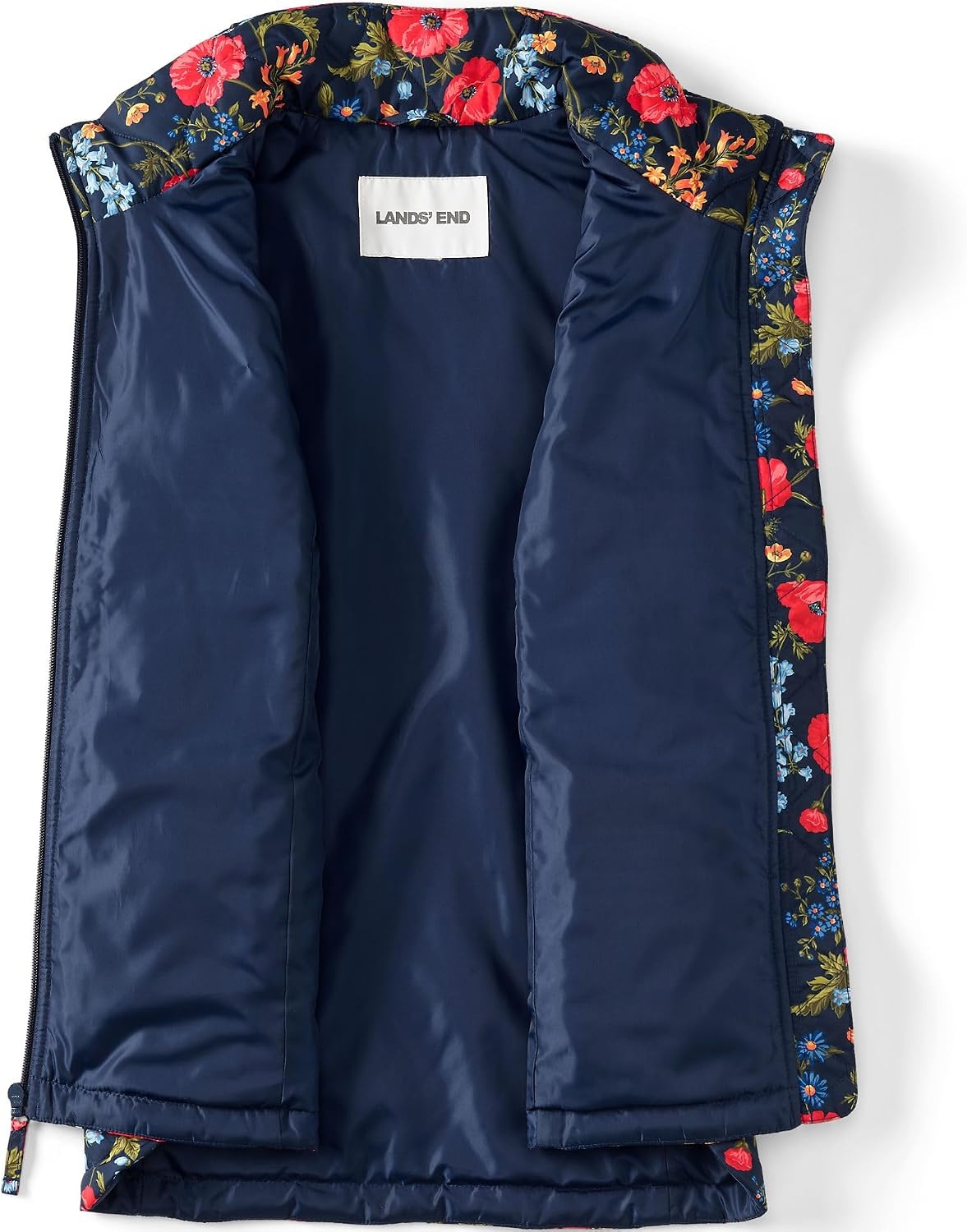 image:imageLands End Womens Quilted Puffer VestPoppyDeep Sea Navy