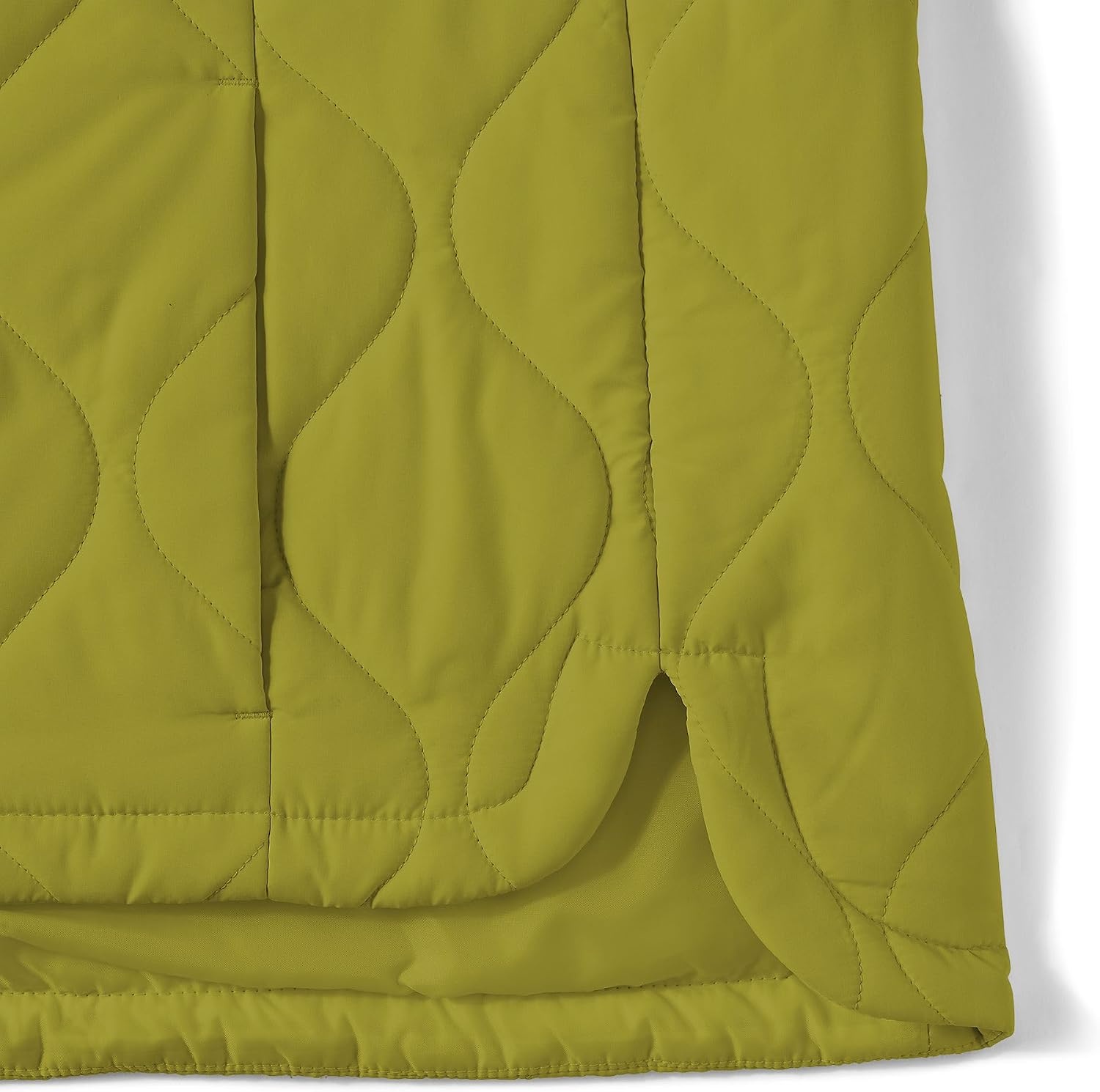 image:imageLands End Womens Quilted Puffer VestVintage Lime Green