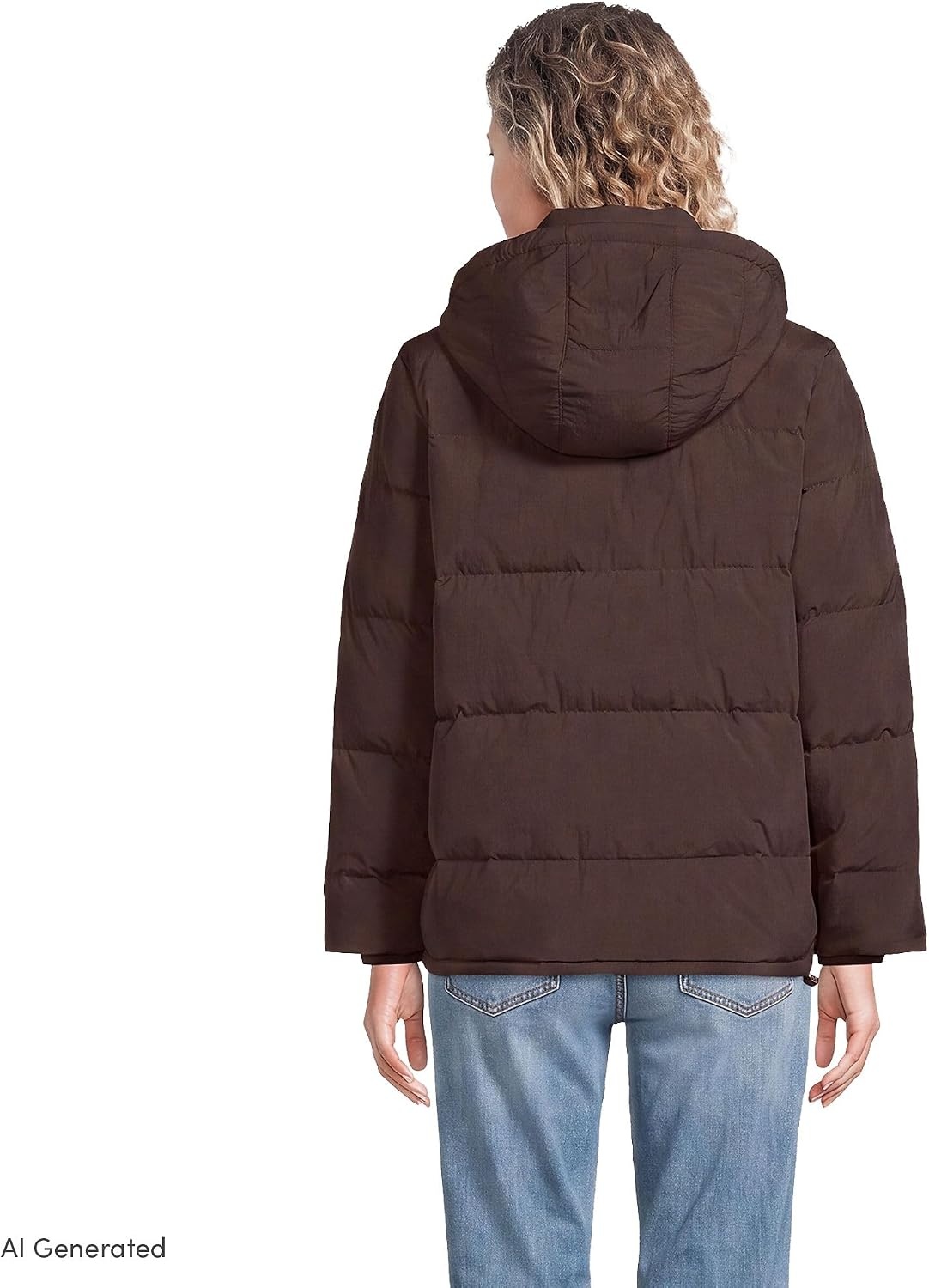 image:imageLands End Womens Wide Channel 600 Down Puffer JacketRich Coffee