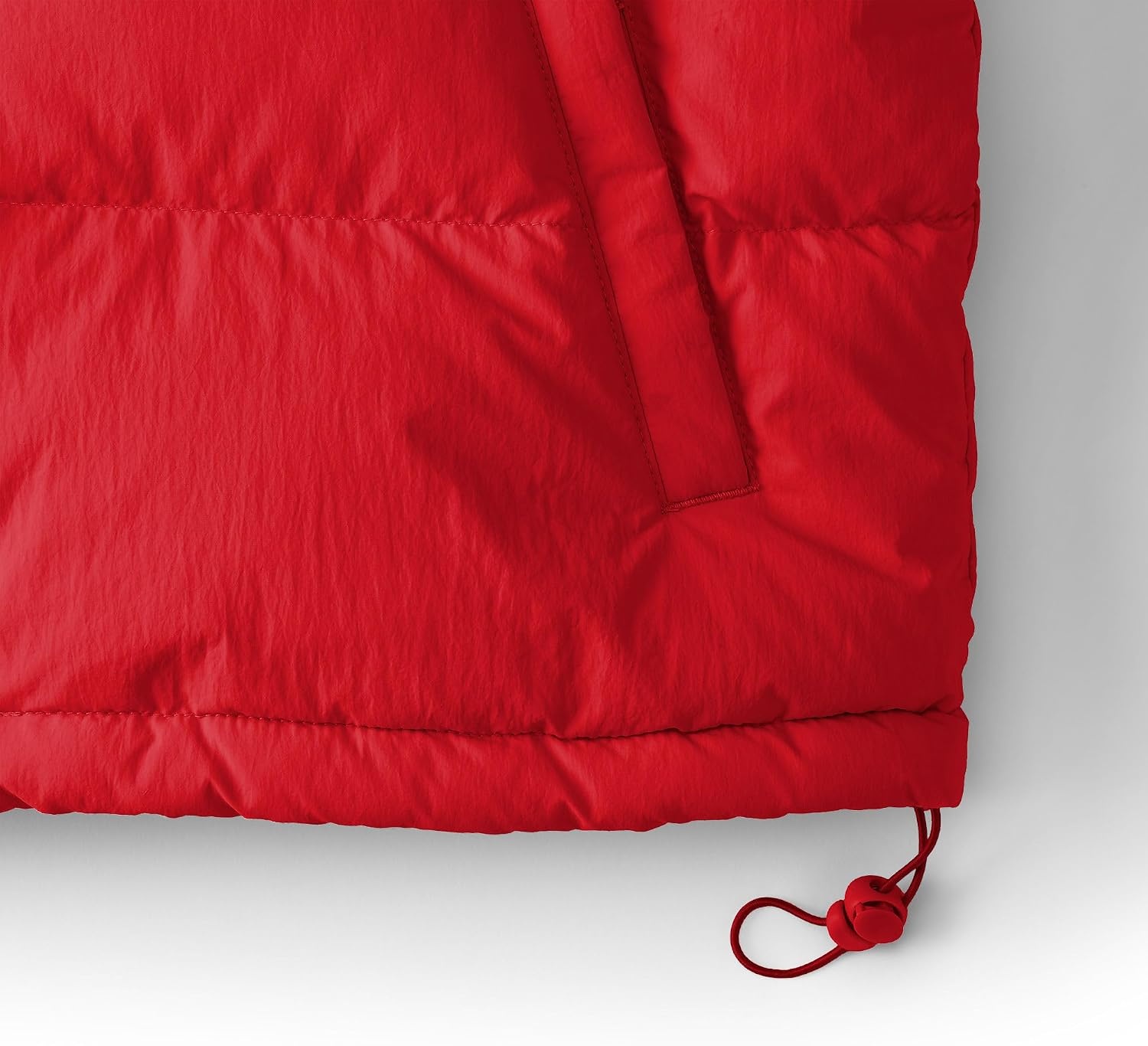 image:imageLands End Womens Wide Channel 600 Down Puffer VestCompass Red