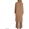 Lands’ End Women’s Insulated Double Breasted Wool Coat(Honey Beige)