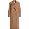 Lands’ End Women’s Insulated Double Breasted Wool Coat(Honey Beige)