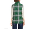 Lands’ End Women’s Quilted Puffer Vest(Light Emerald Plaid)