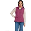 Lands’ End Women’s Quilted Puffer Vest(Light Raspberry)