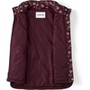 Lands’ End Women’s Quilted Puffer Vest(Lush Burgundy Tossed Floral)
