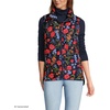 Lands’ End Women’s Quilted Puffer Vest(Poppy/Deep Sea Navy)