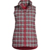 Lands’ End Women’s Quilted Puffer Vest(Rich Red Plaid)