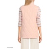 Lands’ End Women’s Quilted Puffer Vest(Soft Mineral Blush)