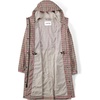 Lands’ End Women’s Squall Packable Long Raincoat(Rich Ginger Plaid)