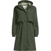 Lands’ End Women’s Squall Packable Long Raincoat(Rich Olive Green)