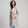 Lands’ End Women’s Squall Packable Long Raincoat(Soft Mushroom)
