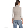 Lands’ End Women’s Wanderweight Packable Ultralight Down Vest(Soft Mushroom)