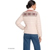 Lands’ End Women’s Wanderweight Ultralight Packable Down Jacket(Bright Poppy Fairisle)