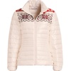 Lands’ End Women’s Wanderweight Ultralight Packable Down Jacket(Bright Poppy Fairisle)